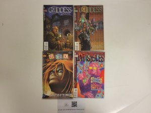 4 DC Vertigo Comics #1 Geek + #17 Invisibles + #1 2 Goddess 11 LP6