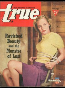 TRUE PULP-NOV 1940-TERROR WILD CVR-MONSTER-QUANTRILL VF