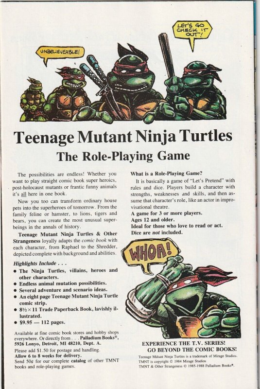Teenage Mutant Ninja Turtles Adventures # 3 CPV Cover VF/NM 1988 Archie [M4]