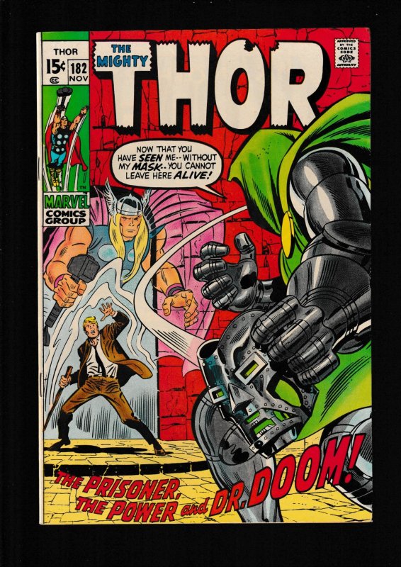 Thor #182 (1970) VFN / STAN LEE & JOHN BUSCEMA / VS DOCTOR DOOM