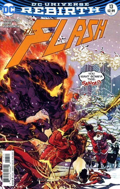 Flash, The (5th Series) #13 VF/NM ; DC | Rebirth Santa Claus