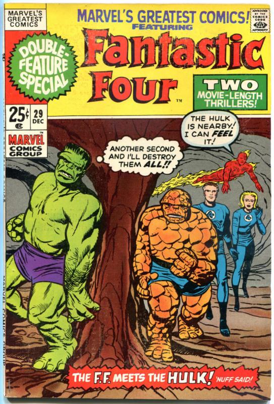 MARVEL GREATEST COMICS #29 30 31, FN FN+ FN+, 1969, Jack Kirby, Fantastic Four