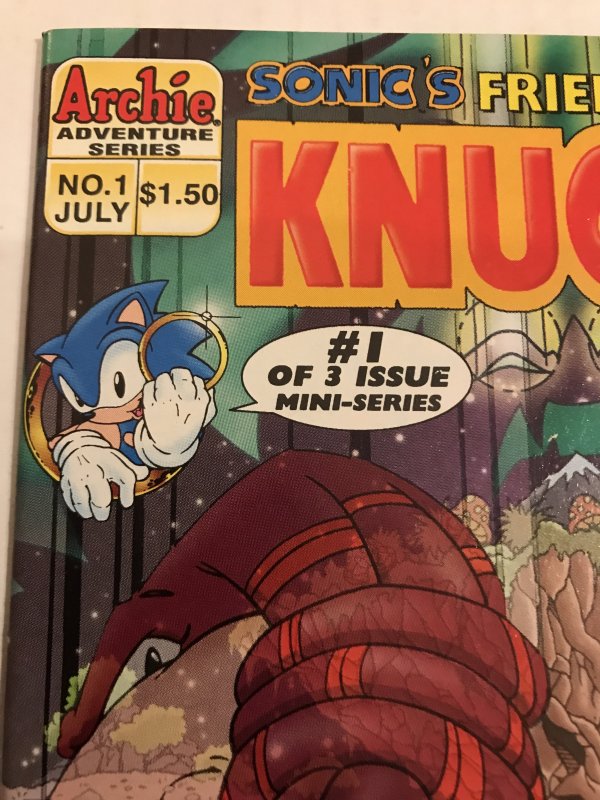 Knuckles #1 : Archie 7/96 NM; Scarce Newsstand Variant, Sega game, Sonic