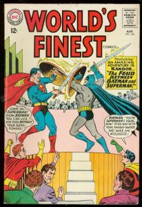 WORLDS FINEST #143 1962-DC COMICS-BATMAN-SUPERMAN-ROBIN VG/FN