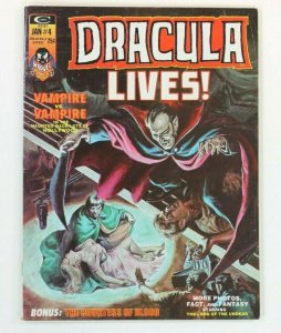 Stan Lee Presents DRACULA LIVES! #4 Marvel Monster Comic Magazine 1974