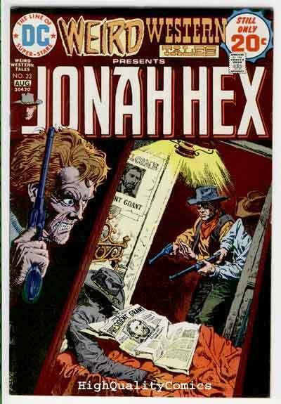 WEIRD WESTERN Tales #23, Jonah Hex,Massacre,1972, FN/VF