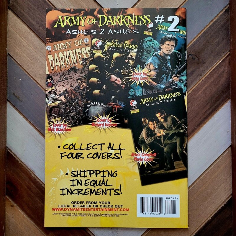 ARMY OF DARKNESS Ashes 2 Ashes #2 (Dynamite 2004) Photo Cover HORROR / EVIL DEAD