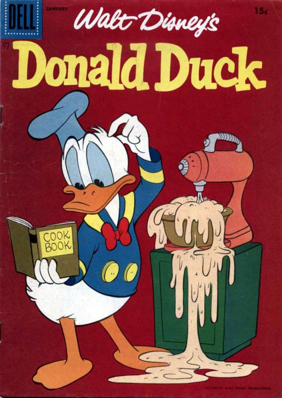 Donald Duck (Walt Disney's) #57A GD ; Dell | low grade comic January 1958 Cookin