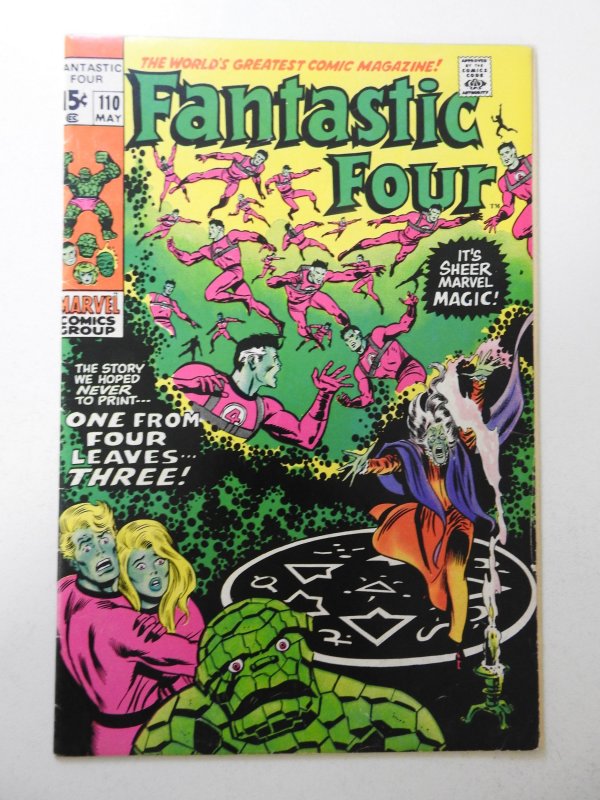 Fantastic Four #110 (1971) VG/FN Condition! Green Printing Error!