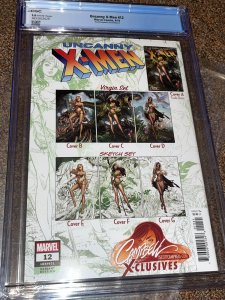Uncanny X-Men 12, J Scott Campbell B Virgin Variant Cover CGC Graded 9.8