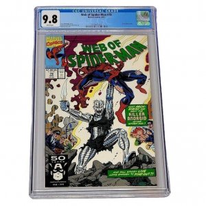 Web of Spider-man #79 Marvel 1991 CGC 9.8  Silvermane Cameo Top Census Grade