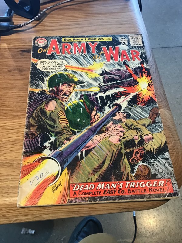 Our Army at War #141  (1964) affordable grade Joe Kubert Sergeant rock! VG+ Wow!
