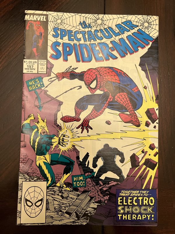 The Spectacular Spider-Man #157 Direct Edition (1989) - NM