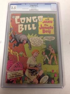 Congo Bill 3 Cgc 2.5 Off White Pages 1954 1955