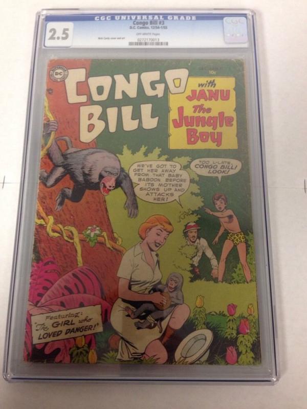 Congo Bill 3 Cgc 2.5 Off White Pages