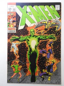 The X-Men #55 (1969) vs The Living Pharoah!! Sharp Fine+ Condition!