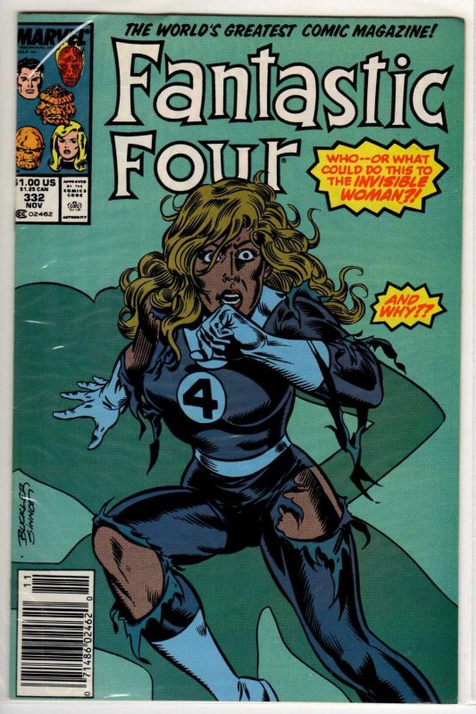 Fantastic Four #332 Newsstand Edition (1989) 6.0 FN