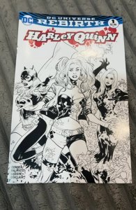 Harley Quinn #1 Zapp Comics Black and White Cover (2016)