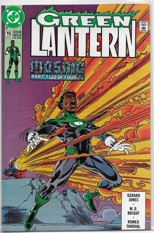 Green Lantern (vol. 3, 1990) # 15 FN (Mosaic 2) Gerard Jones/Bright John Stewart