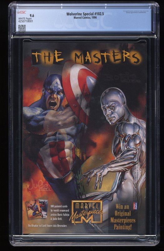 Wolverine (1988) #102.5 CGC NM+ 9.6 White Pages Special! X-Men!