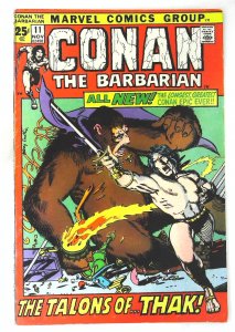 Conan the Barbarian (1970 series)  #11, Fine- (Actual scan)