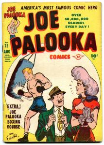 JOE PALOOKA #12 1947-HARVEY COMICS-HAM FISHER-BLACK CAT FN