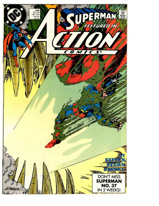 8 Action Comics DC Comics #630 631 640 643 644 645 646 647 Superman Lantern BH24