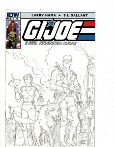 GI Joe # 197 NM RI Sketch Variant Cover IDW Comic Book Snake Eyes Cobra KB7