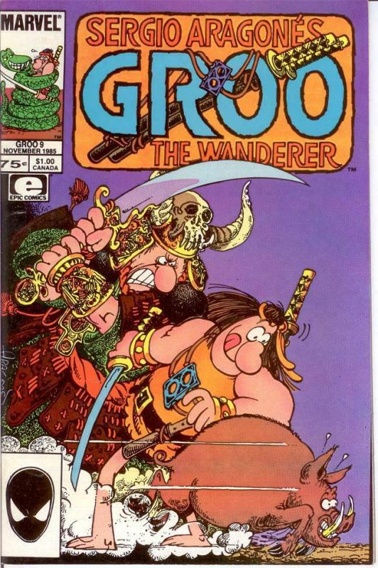 GROO 9 VF-NM Nov. 1985 SERGIO ARAGONES COMICS BOOK