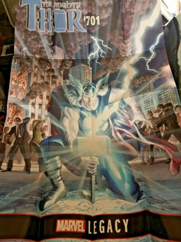 MARVEL PROMO POSTER 36 x 24 The Mighty Thor #701 Folded BRAND NEW 2017