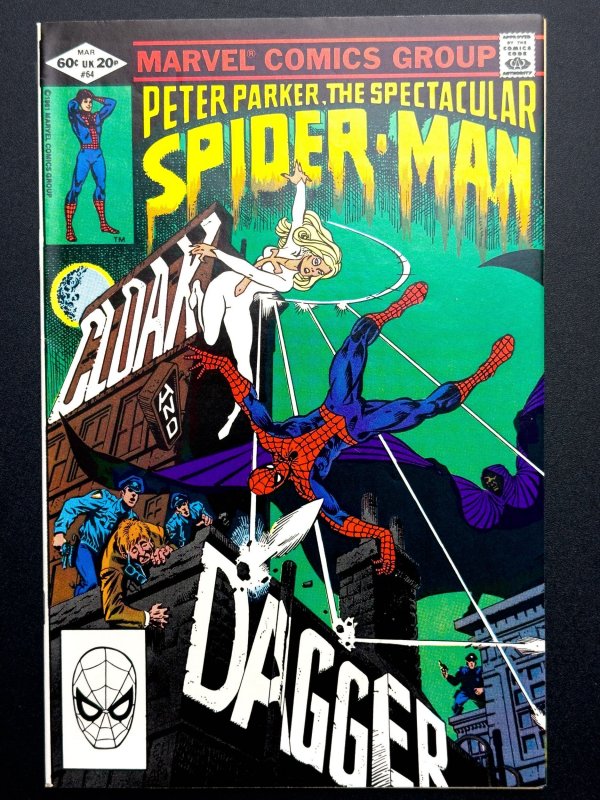 Spectacular Spider-Man #64 (1982) -[KEY] 1st App Cloak & Dagger - NM!