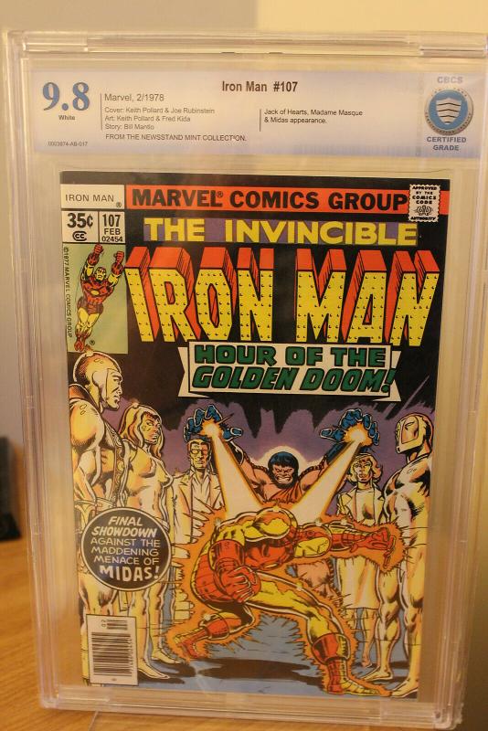 Iron Man #107 (Marvel, 1978) CBCS NM/MT 9.8 White pages