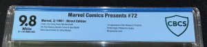 Marvel Comics Presents #72 (CBCS 9.8 NM-MT)  1st Weapon X / Wolverine / 1991