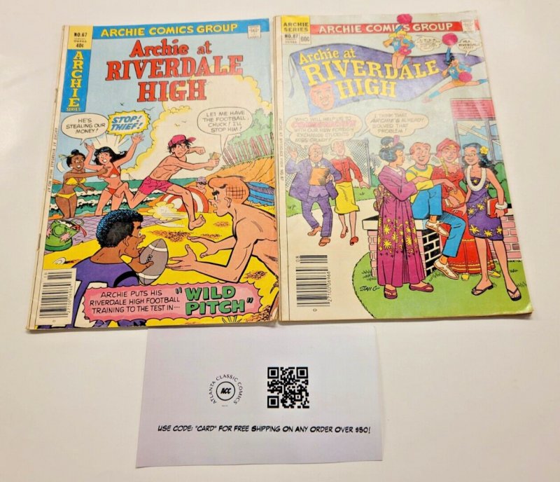 2 Archie Comics Archie at Riverdale High #67 87 93 TJ2