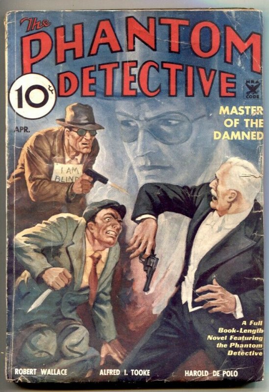Phantom Detective Pulp 4/1935- Master of The Damned