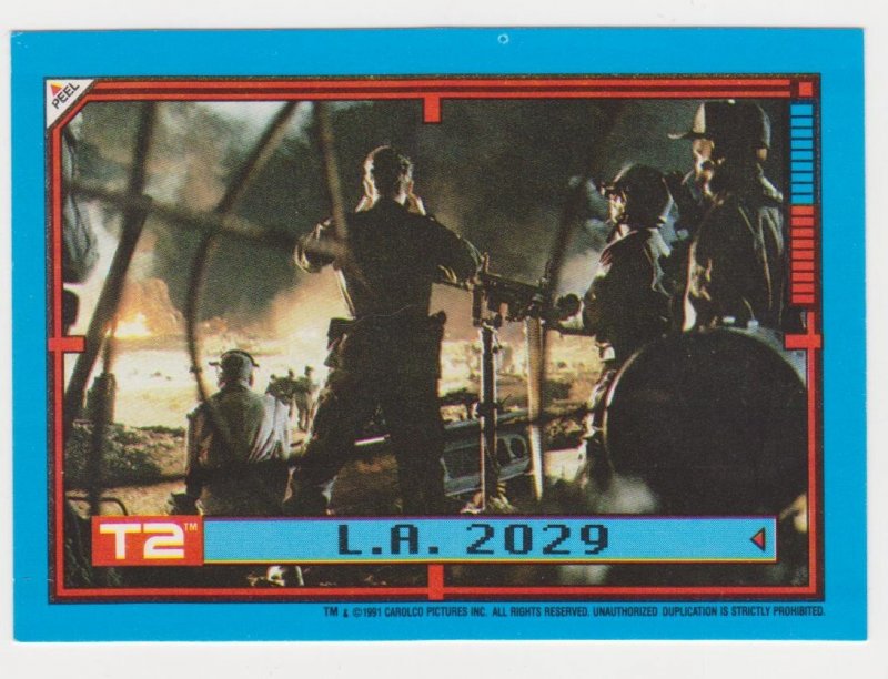 1991 Terminator 2 Sticker #6 L.A. 2029