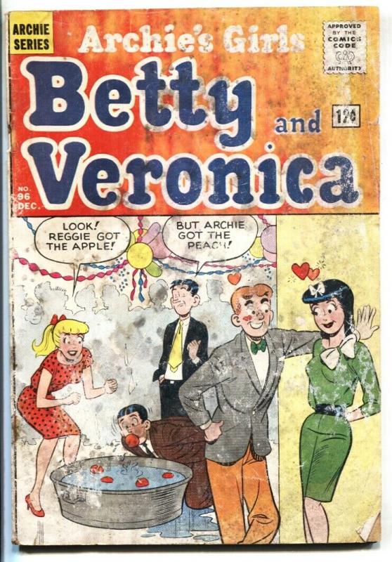 Archie's Girls Betty & Veronica #96-1963-apple bobbing-P