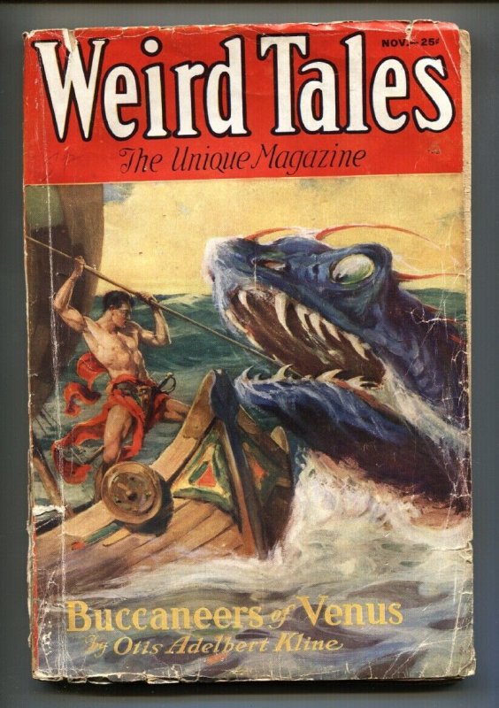 Weird Tales 11/1932-Horror-J. ALLEN ST. JOHN cover-Pulp Magazine