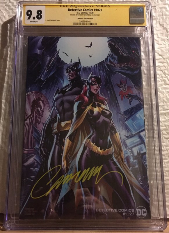 SIGNED Campbell 1ST NAKANO Batman - Detective Comics #1027 CGC 9.8 NM+/M Variant