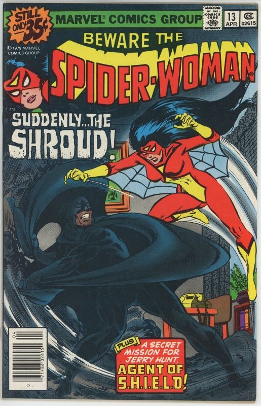 Spider Woman #13 (1978) - 6.5 FN+ *The Shroud* Newsstand