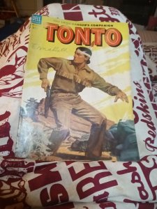 The Lone Rangers companion Tonto #14 Dell 1954 golden age western precode key