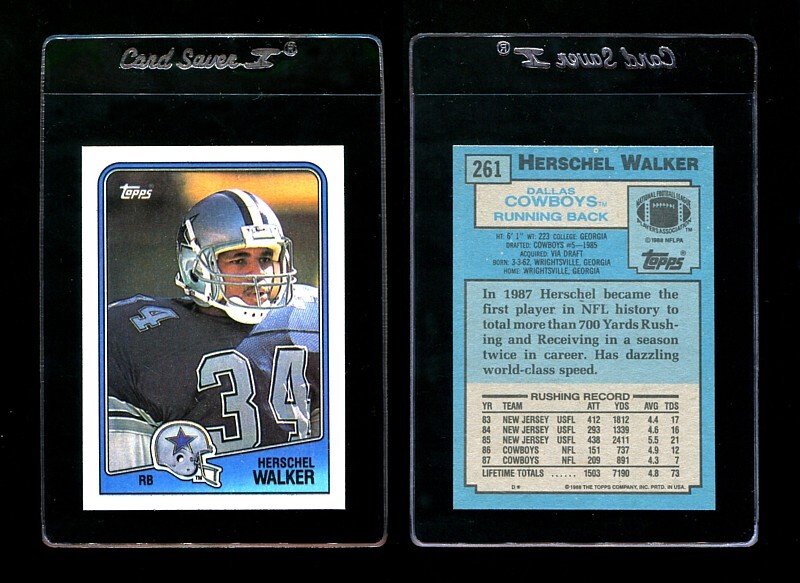 1988 Topps Herschel Walker #261 2nd Year MINT