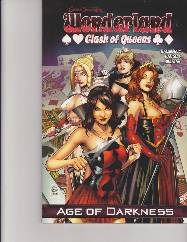 Wonderland Clash of Queens Trade Paperback TPB Grimm Fairy Tales GFT Zenescope