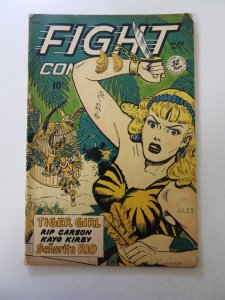 Fight Comics #58 (1948) VG condition writing and date stamp front cover