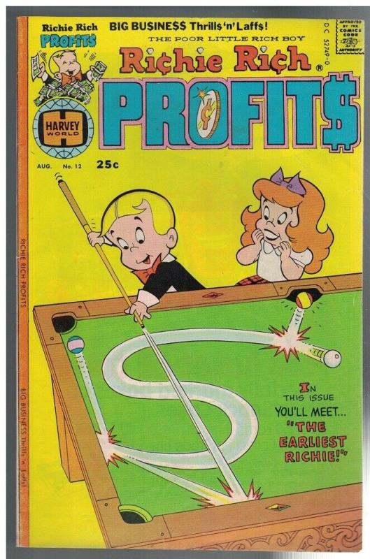 RICHIE RICH PROFITS 12 VG-F Aug. 1976