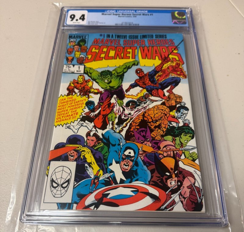 Marvel Super Heroes Secret Wars # 1 CGC Graded 9.4 Comic Book 1984 Zeck JH30