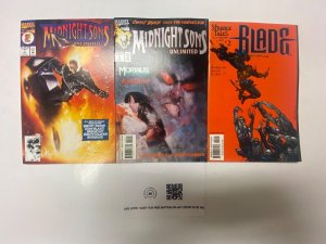 3 MARVEL comic books Midnight Suns Unlimited #1 2 Blade #2 17 KM11