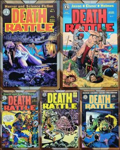 DEATH RATTLE #1-5 (Vol 2, Kitchen Sink 1986) VF/NM Sharp Set / 1st Five Issues!
