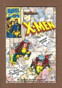 Rogue X-Men 1993 Temporary Tattoos Sealed Brand New Jim Lee