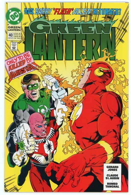 Green Lantern #40 (1990 v3) Darkstar Flash NM